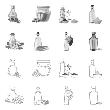 Sağlıklı ve sebze işareti vektör tasarımı. Sağlıklı topluluğu ve web için tarım hisse senedi simgesi.