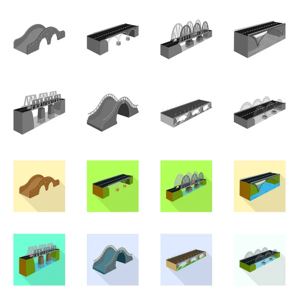 Oggetto isolato di connessione e simbolo di design. Raccolta del simbolo di collegamento e di riserva laterale per il web . — Vettoriale Stock