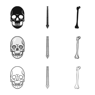 Tıp ve klinik logo vektör Illustration. İlaç ve tıbbi hisse senedi simgesi web için set.