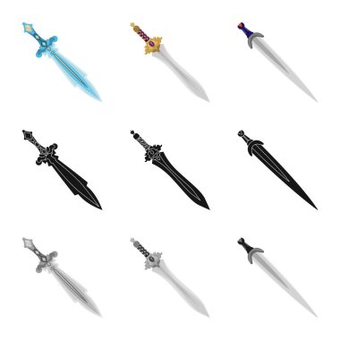 Oyun ve zırh logo vektör tasarımı. Oyun ve bıçak hisse senedi simgesi için web topluluğu.