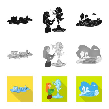 Doku ve donmuş logo vektör tasarımı. Doku ve hisse senedi için şeffaf vektör simge kümesi.