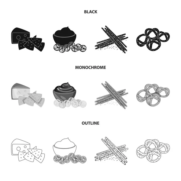 Tat ve daiç logo vektör Illustration. Tat ve hisse senedi için organik vektör simge kümesi. — Stok Vektör