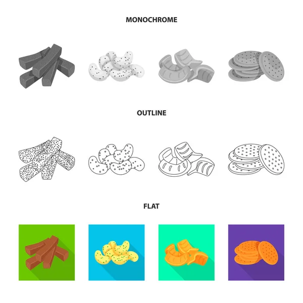 Diseño vectorial de Oktoberfest y símbolo de barra. Colección de Oktoberfest e icono de vectores de cocina para stock . — Archivo Imágenes Vectoriales