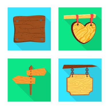 Ham ve ahşap simge vektör tasarımı. Ham kümesi ve web için orman hisse senedi simgesi.