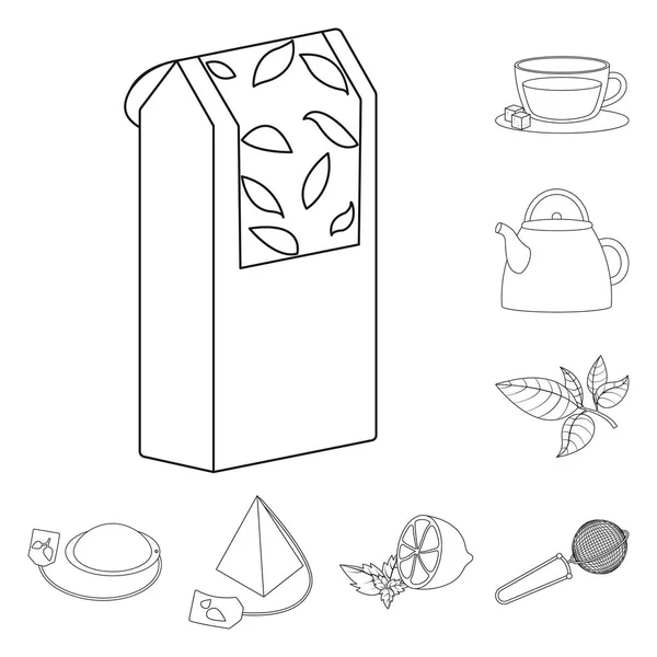 Векторная иллюстрация еды и природной иконы. Коллекция пищевых продуктов и черных символов запасов для сети . — стоковый вектор