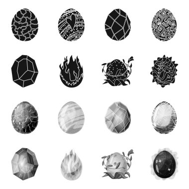 Hayvan ve tarih öncesi simge vektör tasarımı. Web için hayvan ve sevimli hisse senedi simgesi kümesi.