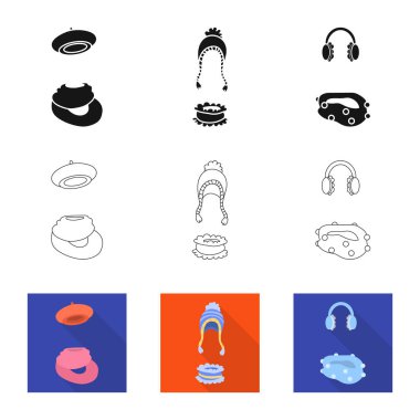 Giysi ve doku yalıtılmış nesne imzala. Elbiselerini ayarlamak ve hisse senedi simgesi web için hava.