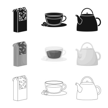 Sağlıklı ve çiçek işareti vektör Illustration. Hisse senedi için sağlıklı ve degrade vektör simge kümesi.