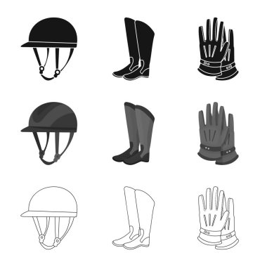 Vektör çizim ekipmanları ve iz sürme. Hisse senedi için ekipman ve rekabet vektör simge topluluğu.