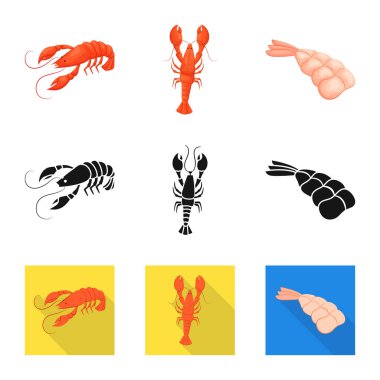 Meze ve okyanus logo vektör Illustration. Meze ve incelik hisse senedi simgesi için web topluluğu.