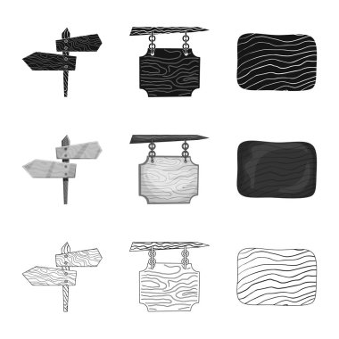 Ham vektör tasarımı ve orman oturum açın. Ham kümesi ve hisse senedi için parke vektör simgesi.