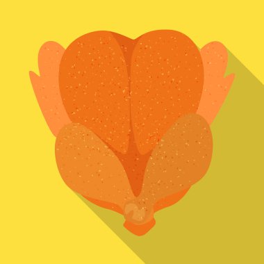 Tavuk ve şükran işareti izole nesne. Tavuk ve çanak stok vektör illüstrasyon koleksiyonu.