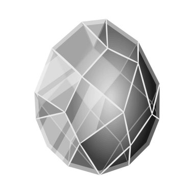 Yumurta ve ejderha logosu izole nesne. Stok için yumurta ve kristal vektör simgesi seti.