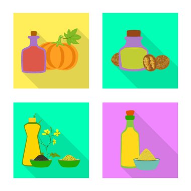 Şişe ve cam simgesivektör tasarımı. Şişe ve tarım stok vektör illüstrasyon koleksiyonu.