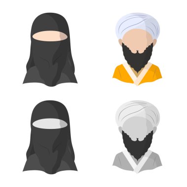 Kopyacı ve yerleşik simge yalıtılmış nesne. Kopyacı ve hisse senedi için kültür vektör simge kümesi.