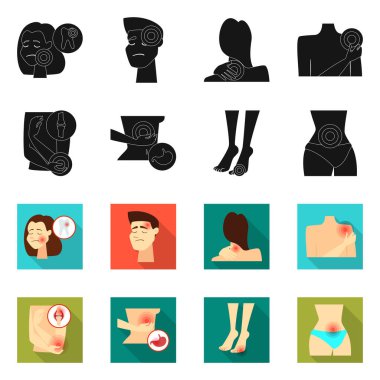 Hastane ve işleme simgesi yalıtılmış nesne. Hastane ayarla ve hisse senedi simgesi web için yardım.