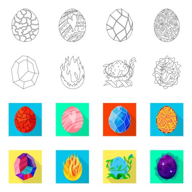 Hayvan ve tarih öncesi simge vektör Illustration. Hayvan ve sevimli hazır vektör çizim topluluğu.