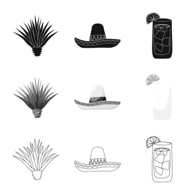 Kafe ve Latin sembolü yalıtılmış nesne. Kafe ve web için ulusal hisse senedi simgesi toplama.