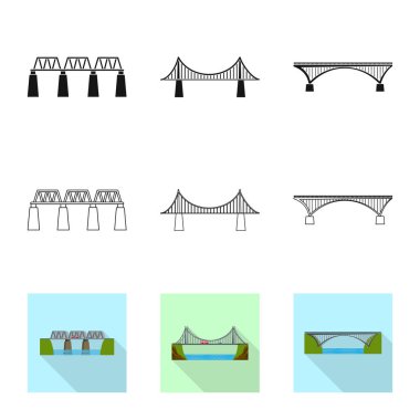 Vektör Illustration bağlantı ve tasarım sembolü. Bağlantı ve yan hisse senedi vektör çizim koleksiyonu.
