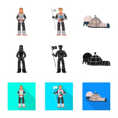 Astronomi ve teknoloji işareti vektör tasarımı. Astronomi ve gökyüzü hisse senedi simgesi için web topluluğu.