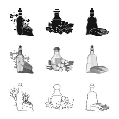 Sağlıklı ve sebze simge vektör Illustration. Sağlıklı topluluğu ve web için tarım hisse senedi simgesi.