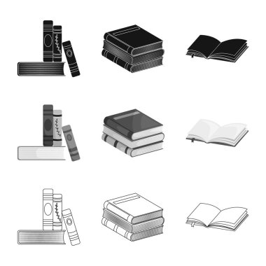 Eğitim ve kapak simge vektör Illustration. Eğitim ve kitabevi hisse senedi vektör çizim koleksiyonu.