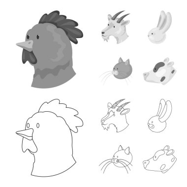 Tarım ve Hayvancılık simge yalıtılmış nesne. Tarım ve organik hisse senedi vektör çizim koleksiyonu.