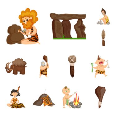 Antik ve yaş işareti vektör tasarımı. Antik ve arkeoloji stok vektör illüstrasyon koleksiyonu.