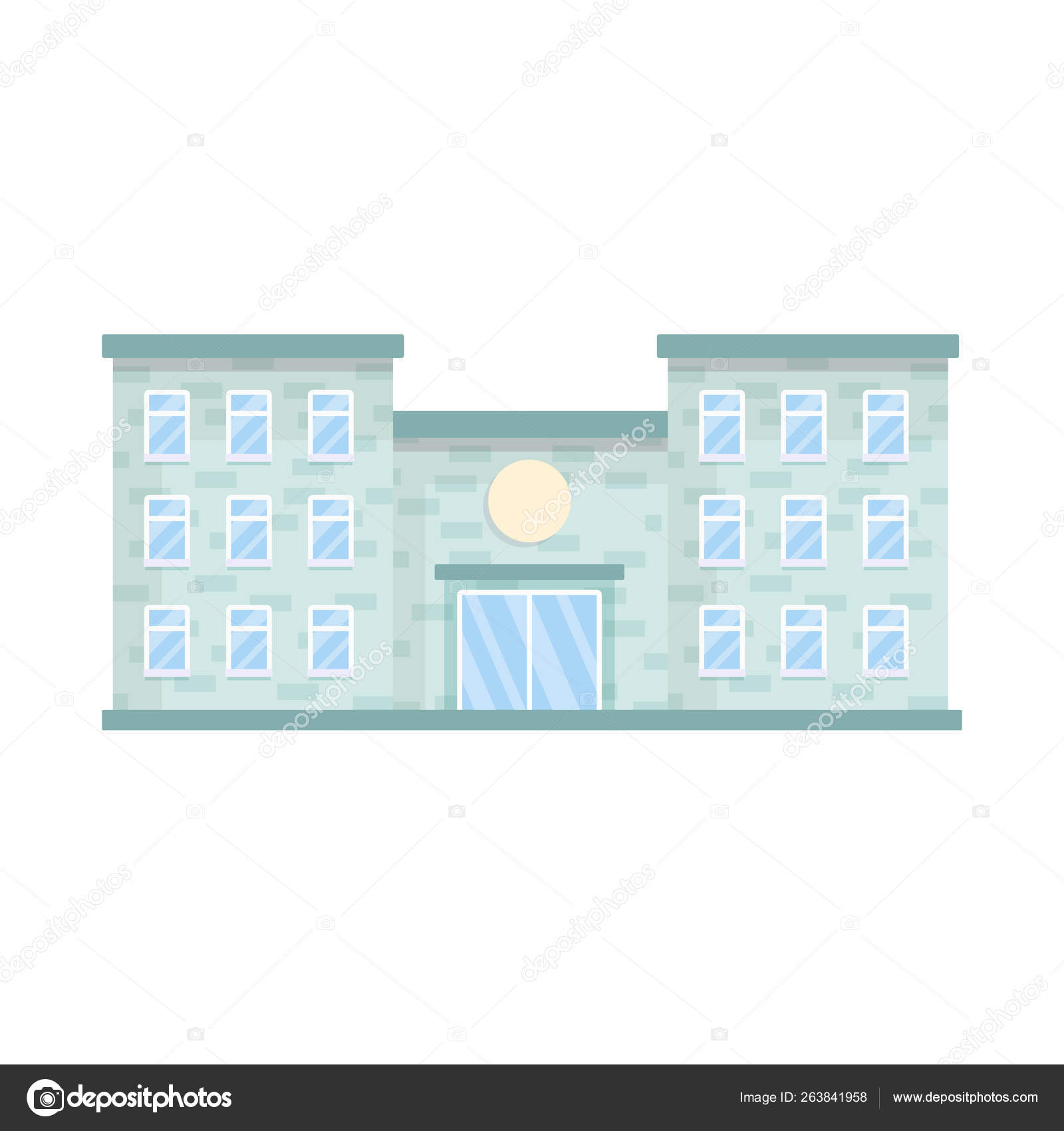 Image vectorielle Objet isolé de signe d'hôpital et de clinique. Collection  d'illustration vectorielle de stock d'hôpitaux et d'ambulances . par  ©PandaVector - 263841958, image size:1600x1700