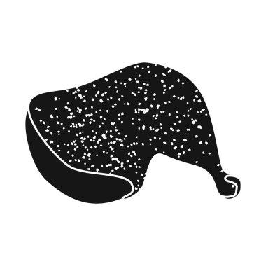 Bacak ve tavuk sembolü vektör illüstrasyon. Bacak ve pişmiş stok vektör illüstrasyon koleksiyonu.