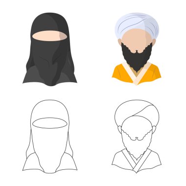 Kopyacı ve yerleşik simge vektör tasarımı. Kopyacı ve kültür hisse senedi vektör çizim koleksiyonu.