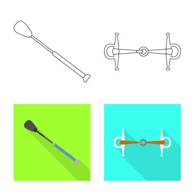 Vektör tasarım ekipman ve logo sürme. Ekipman ve rekabet stok vektör çizim topluluğu.