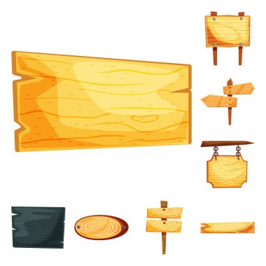 Tabela ve ahşap logo vektör Illustration. Tabela ve ahşap stok vektör çizim koleksiyonu.