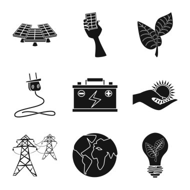 Yenilik ve teknoloji simge vektör Illustration. Yenilik ve doğa hisse senedi simgesi için web topluluğu.