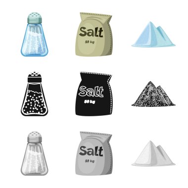 Pişirme ve deniz logo yalıtılmış nesne. Pişirme ve pişirme web için hisse senedi simgesi kümesi.