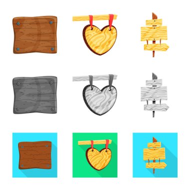 Ham vektör çizim ve orman oturum açın. Ham kümesi ve parke hisse senedi simgesi web için.