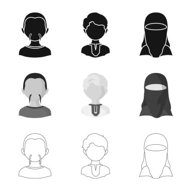 Kopyacı ve yerleşik simge vektör Illustration. Kopyacı ve kültür hisse senedi vektör çizim.