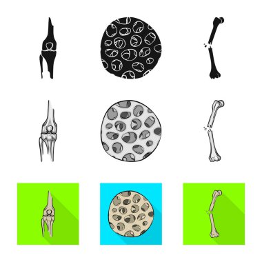 Tıp ve klinik simge vektör Illustration. İlaç ve tıbbi hisse senedi vektör çizim.