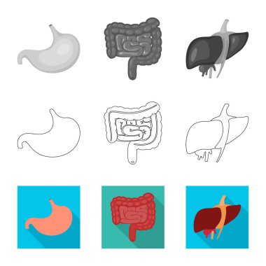 Biyoloji ve bilimsel logo vektör çizimi. Biyoloji ve laboratuvar hisse senedi vektör çizim topluluğu.