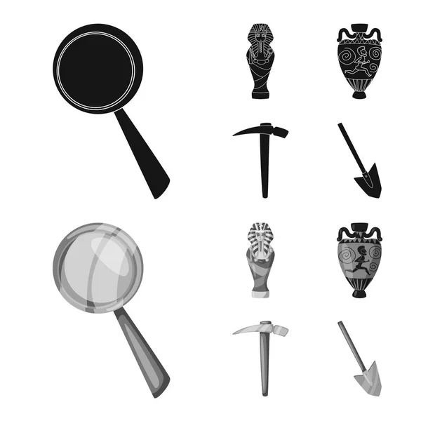 Conception vectorielle de l'icône histoire et des objets. Collection d'histoire et d'attributs stock symbole pour le web . — Image vectorielle