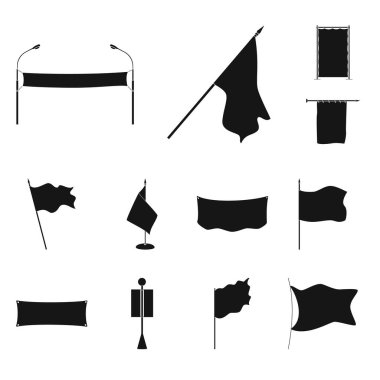 Malzeme ve medya sembolünün yalıtılmış nesnesi. Malzeme ve tekstil stok vektör illüstrasyon koleksiyonu.