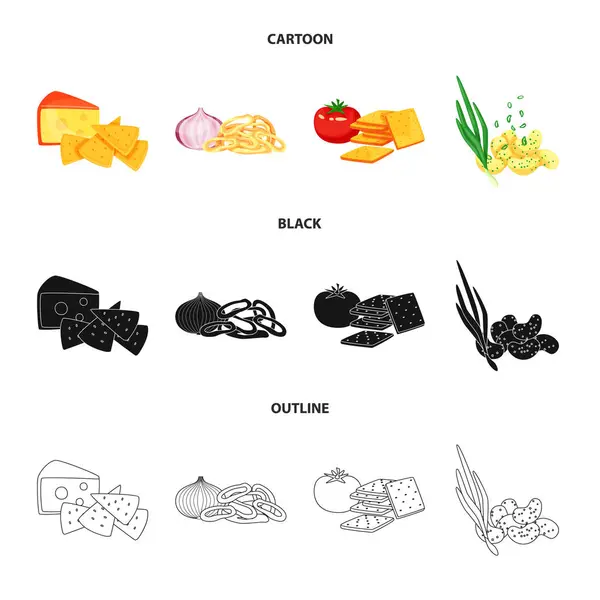 Design vetorial de sabor e ícone seasonin. Coleta de gosto e símbolo de estoque orgânico de web . —  Vetores de Stock