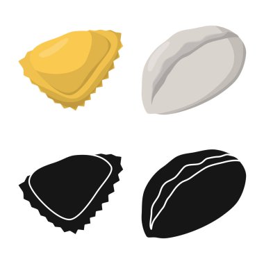 Ürünler ve pişirme simge vektör Illustration. Ürünler ve meze hisse senedi vektör çizim.