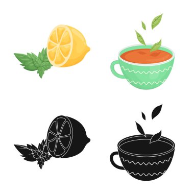 Sağlıklı ve çiçek simge vektör tasarımı. Sağlıklı ve degrade hisse senedi vektör çizim topluluğu.