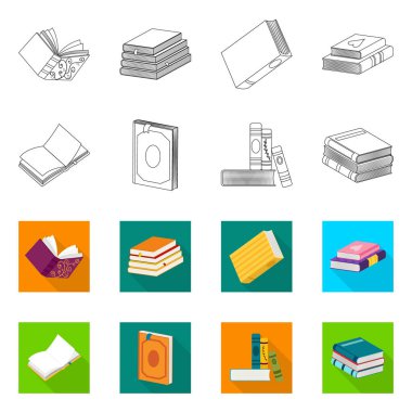 İşareti eğitim ve kapak tasarımını vektör. Eğitim ve kitabevi hisse senedi simgesi için web topluluğu.