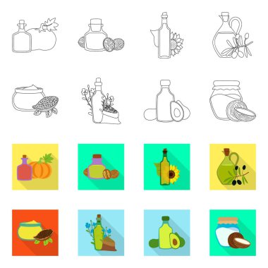 Sağlıklı ve sebze simge vektör Illustration. Sağlıklı topluluğu ve web için tarım hisse senedi simgesi.