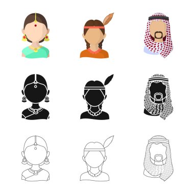 Kopyacı ve yerleşik simge vektör Illustration. Kopyacı ve kültür vektör simgesini hissenin koleksiyonu.