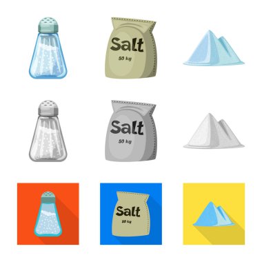 Pişirme ve deniz işareti vektör tasarımı. Yemek ve hisse senedi vektör çizim pişirme toplama.