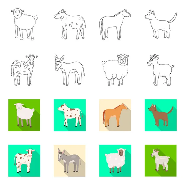 Vector illustration of breeding and kitchen  icon. Set of breeding and organic  stock vector illustration. — Stock Vector