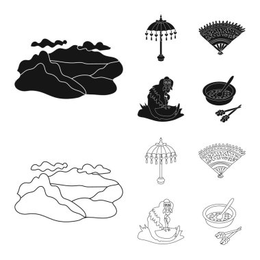 Vektör çizim ve seyahat sembolü. Toplama ve geleneksel hisse senedi vektör çizim.